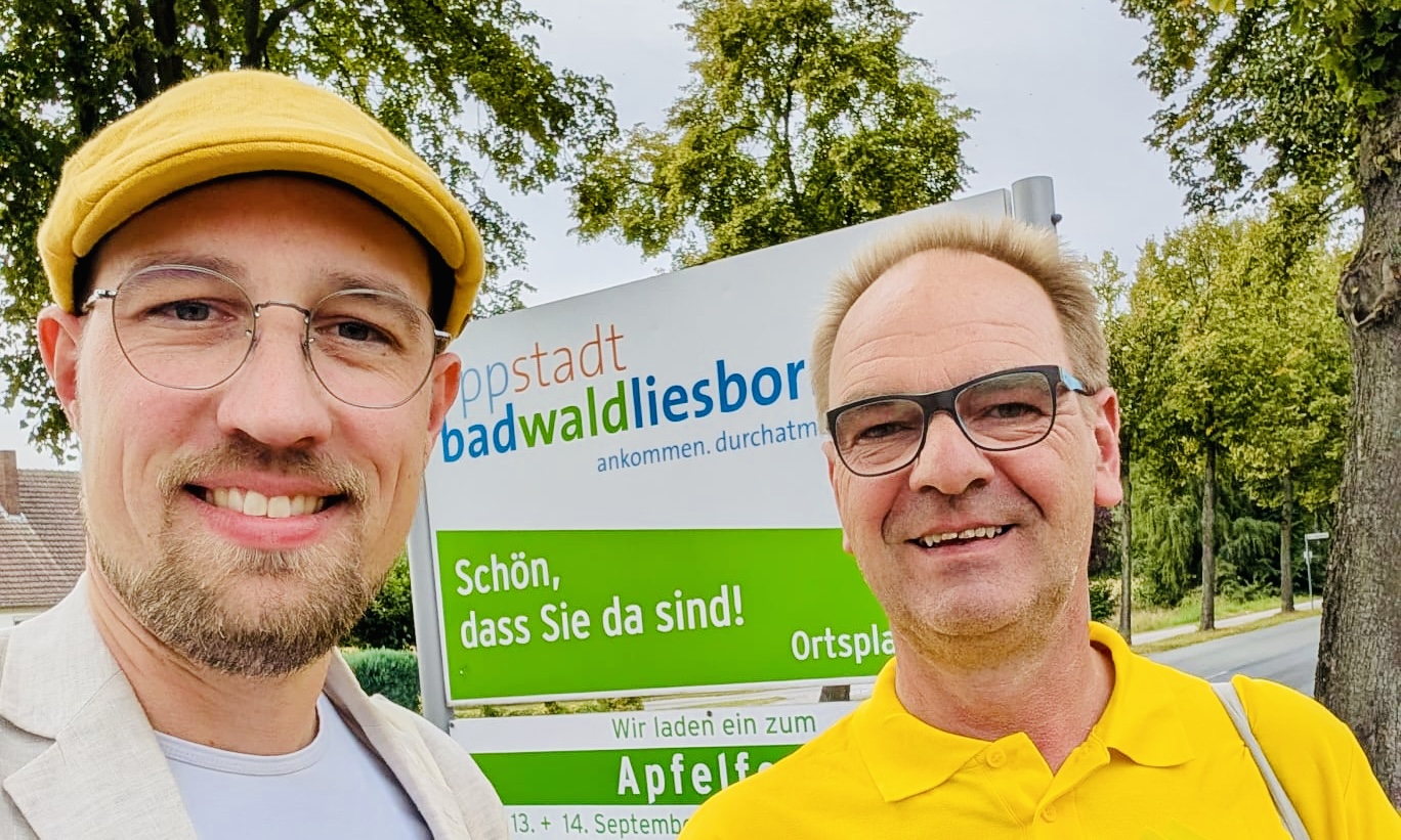 Dr. Torben Terwey und Helmut Lenninghaus auf FDP-Tour in Bad Waldliesborn
