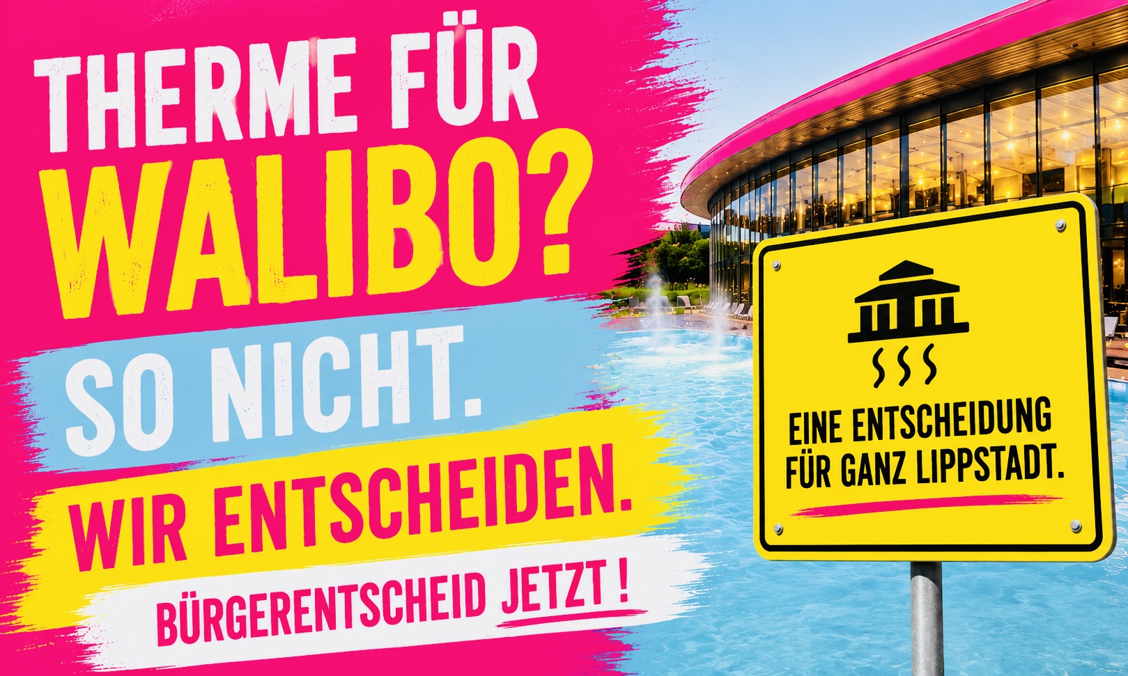Therme: Aufruf Bürgerentscheid