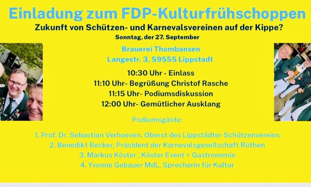 FDP Frühschoppen in Lippstadt 