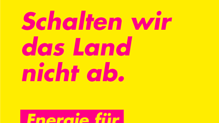 Schalten wir das Land nicht ab!