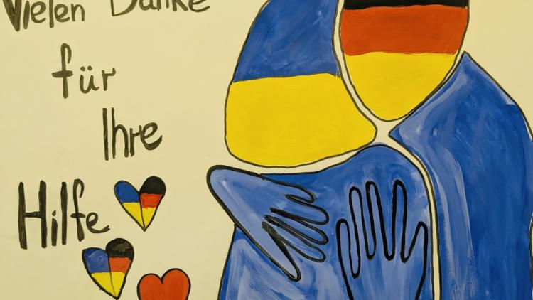 Bild von ukrainischen Geflüchteten