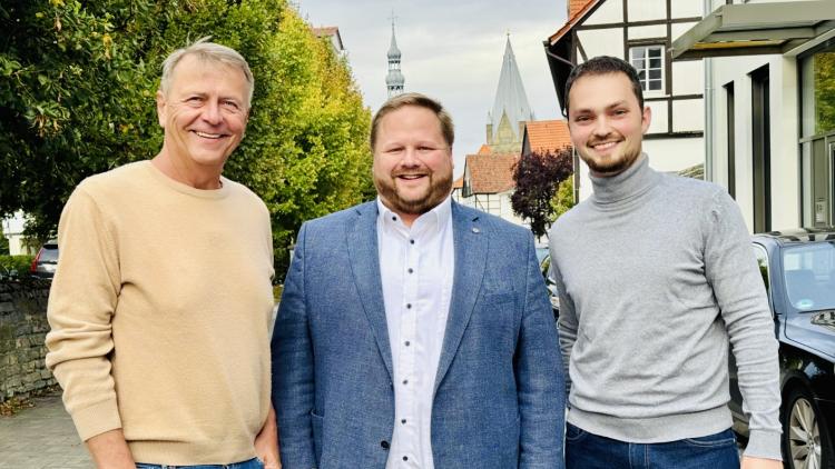 v.l.: Christof Rasche, Heinrich Frieling, Fabian Griewel