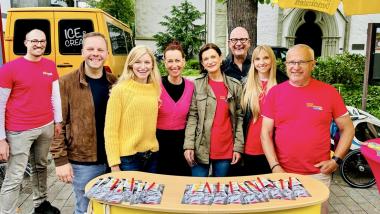 FDP Wahlkampfteam in Lippstadt