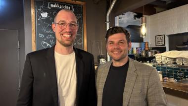 v.l.: Dr. Torben Terwey und Enrico Eppner