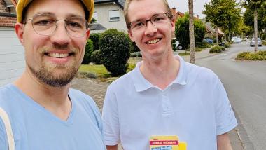 v.l.: Dr. Torben Terwey und Maximilian Kleine