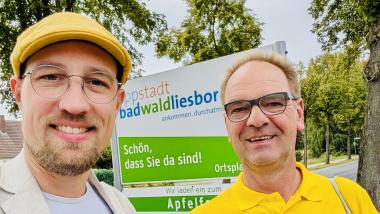 Dr. Torben Terwey und Helmut Lenninghaus auf FDP-Tour in Bad Waldliesborn